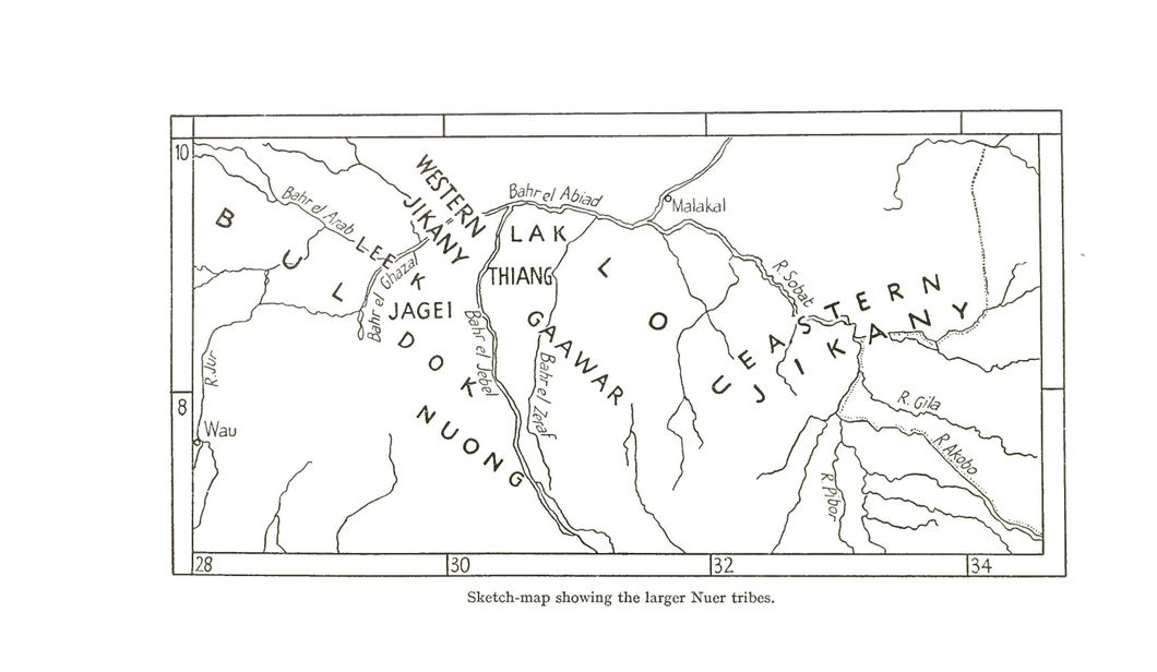 Evans-Pritchard - Ethno Linguistic map